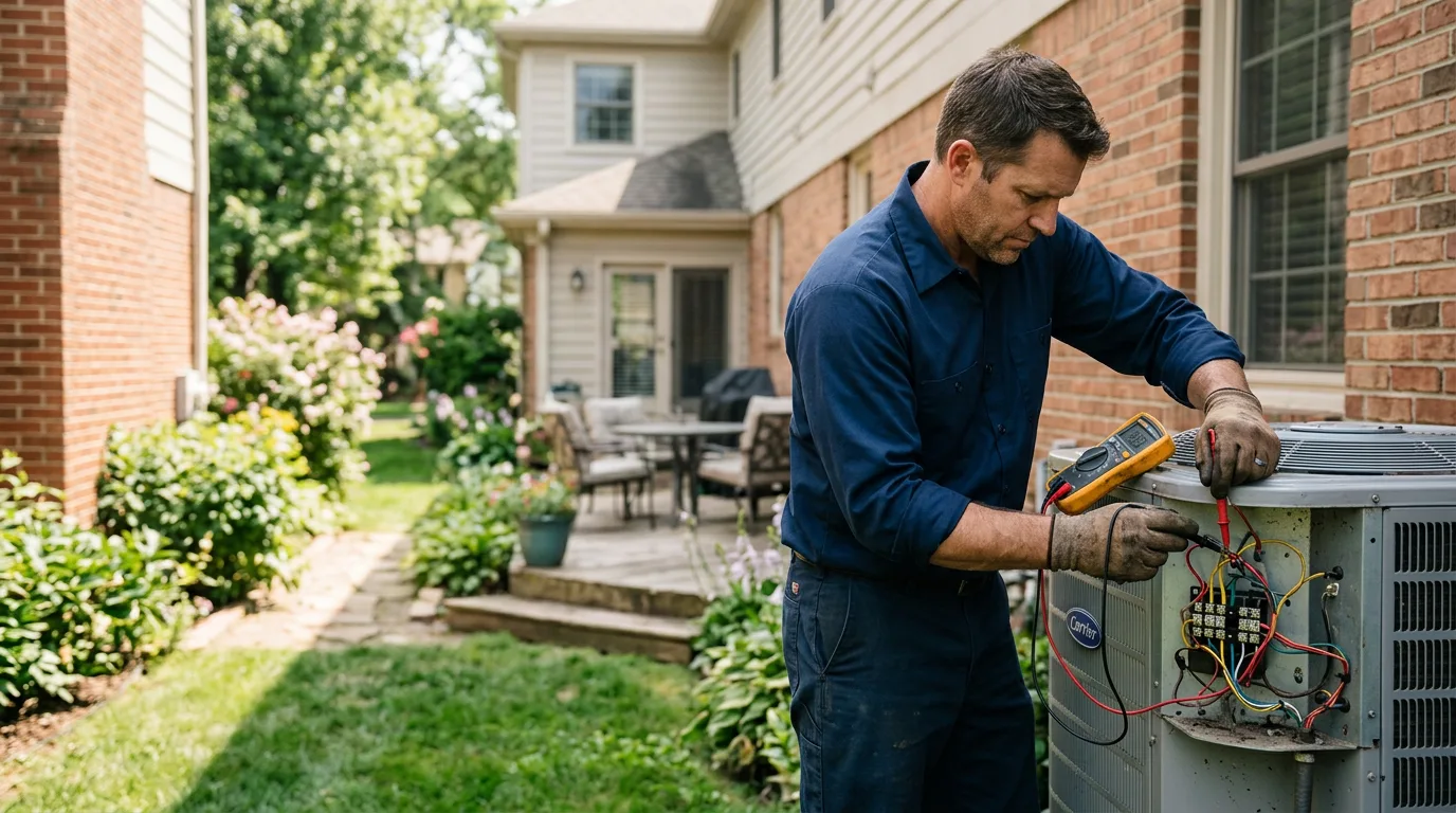HVAC technician working near Mayer, MN